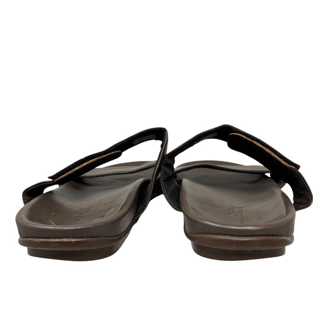 Naot Maldive Sandals Mens 13 Brown Leather Comfort Slides Comfort Strappy Summer - Picture 9 of 14